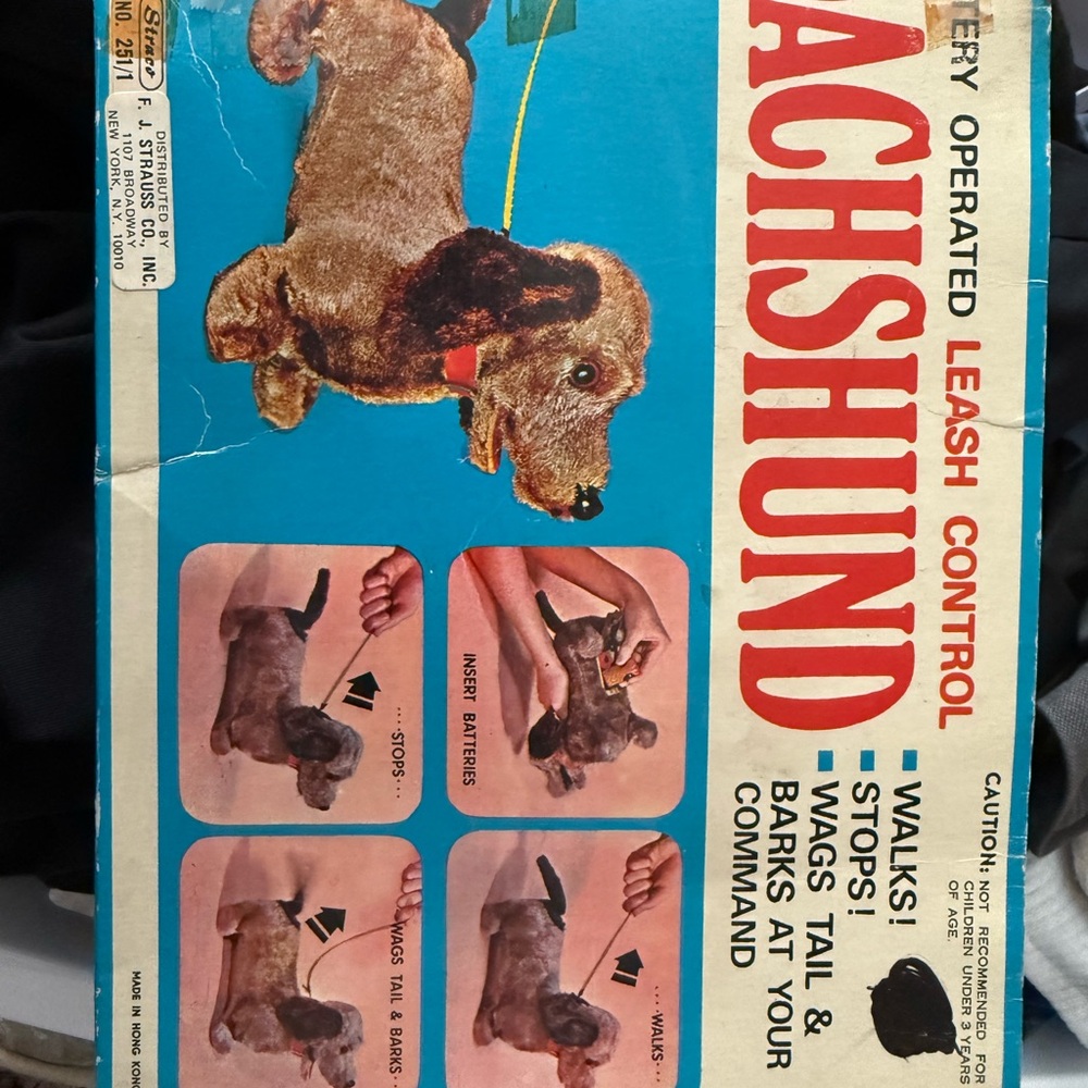 Antique dachshund toy